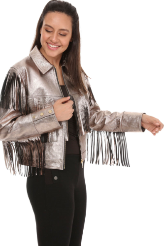 31276 FRINGES  METALLIC JACKET