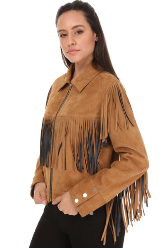 31276 FRINGES SUEDE JACKET