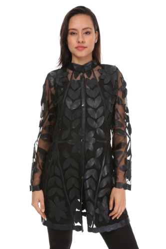 06E TULLE - LEATHER JACKET