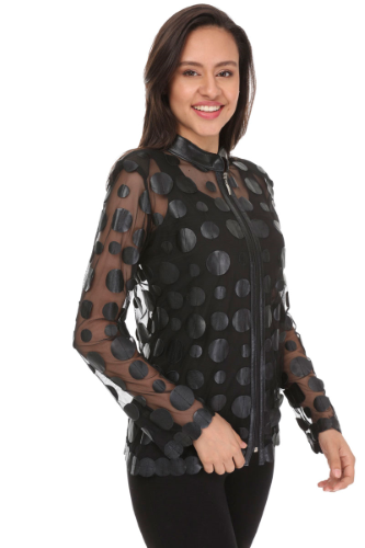 21831 TULLE - LEATHER JACKET