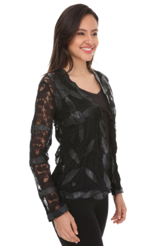 21954 TULLE - LEATHER JACKET