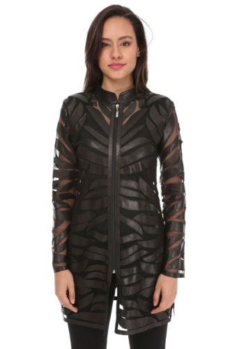 31259 TULLE - LEATHER JACKET