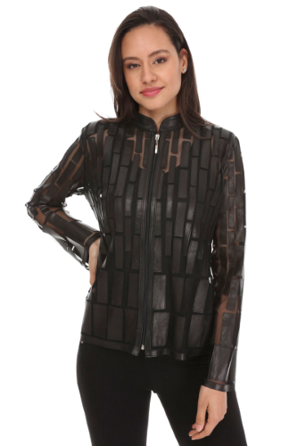 31261 TULLE - LEATHER JACKET