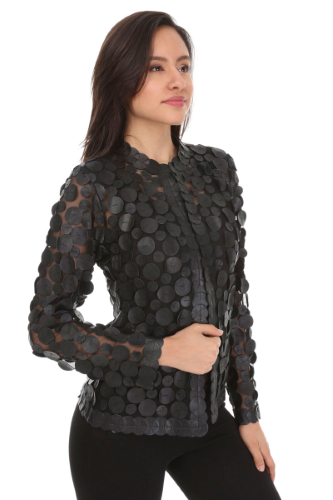 31371 TULLE - LEATHER JACKET