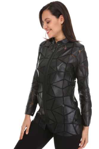 31379 TULLE - LEATHER JACKET