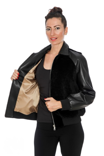 31436 S.A ASTRAKHAN - NAPPA BOMBER JACKET
