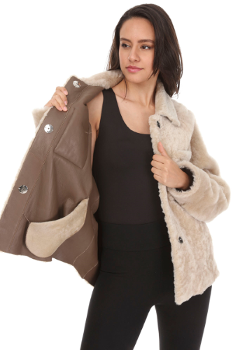 31462 SHEEPSKIN - SILKY NAPPA  JACKET
