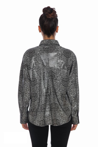 31444 SHIRT SUEDE - SNAKE PRINT