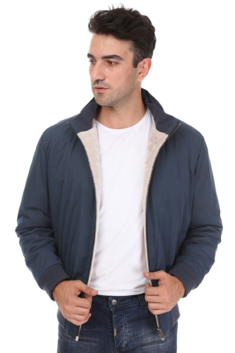 71121 SHORT JACKET  FABRIC- DF SHEEPSKIN ASTRAL