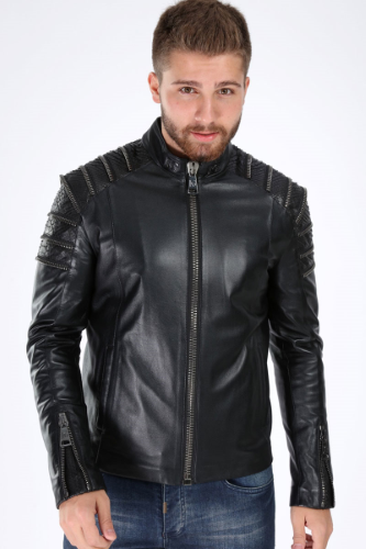 11283 JACKET NAPPA- PYTHON GARNI