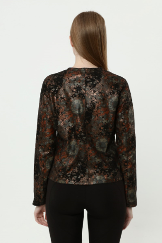 31556 REVERSIBLE JACKET  SUEDE-PRINT