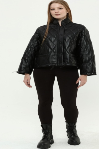 31555 QUILTED SHORT NAPPA JACKET