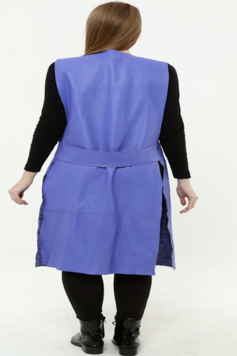 31562 VEST  NAPPA- PAPER PRINT PURPLE