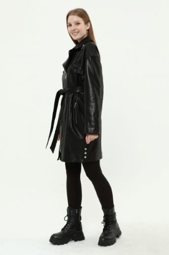 31575 LONG  BIKER  NAPPA JACKET